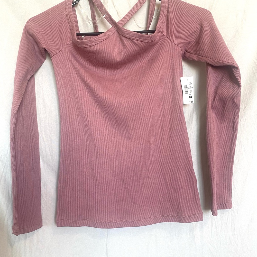 Women's Pink Long Sleeve Top